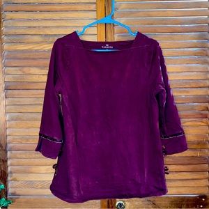 Maroon 3/4 sleeve Talbots Shirt